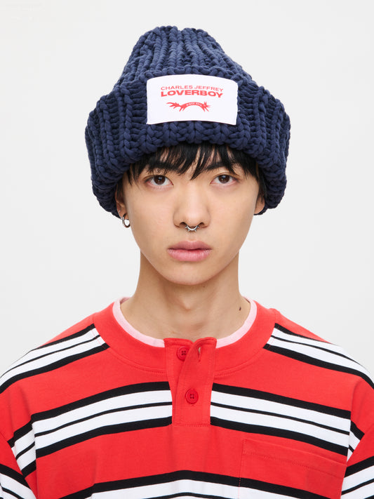 CHUBBY BEANIE in NAVY
