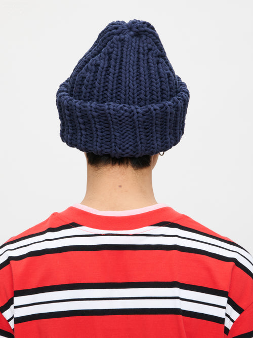 CHUBBY BEANIE in NAVY