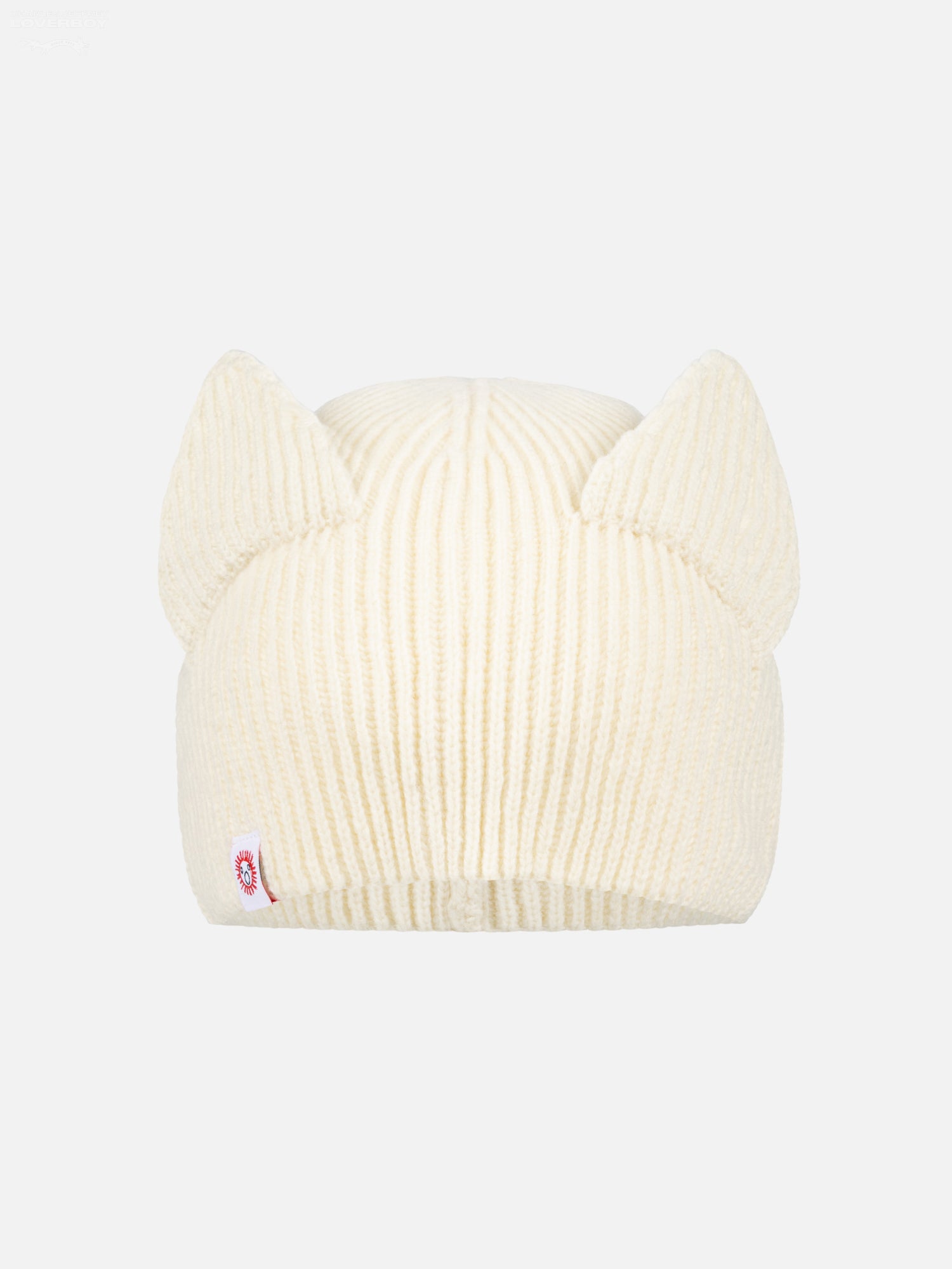 EARS RIB BEANIE in ECRU