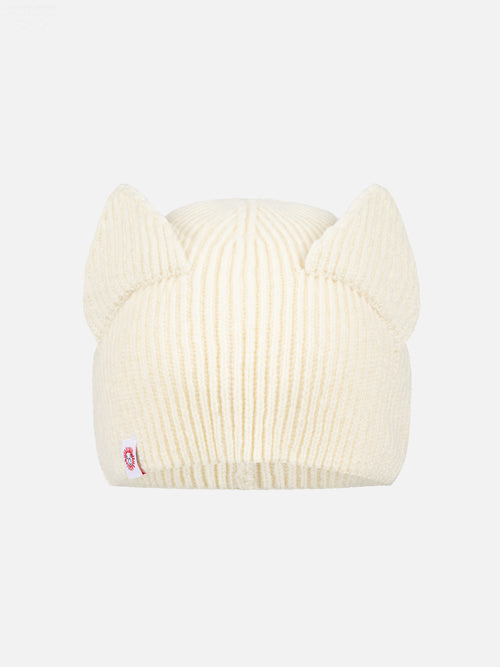 EARS RIB BEANIE in ECRU | Charles Jeffrey Loverboy