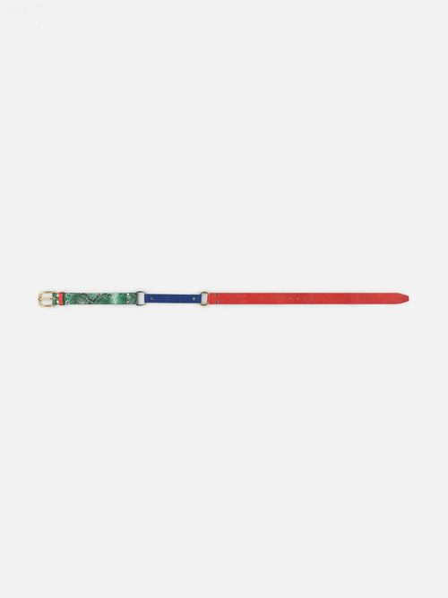 COLLAGE BELT in RED BLUE GREEN