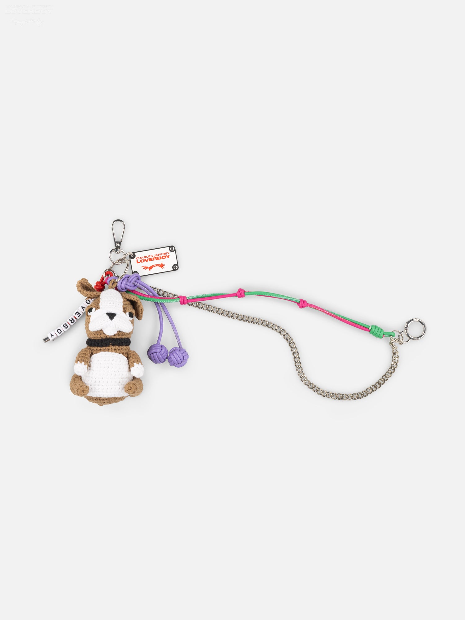 l*l様 CHARLESJEFFREYLOVERBOYChunkyRabbitB CHARACTER CROCHET BAG CHARM in BULLDOG – Charles Jeffrey Loverboy