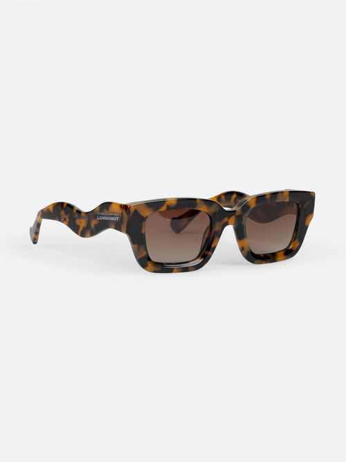 TOPSY TURVY SUNGLASSES in BROWN TORTOISE SHELL