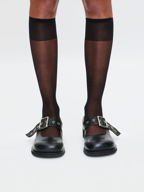 BUCKLE BALLET FLAT in BLACK | Charles Jeffrey Loverboy