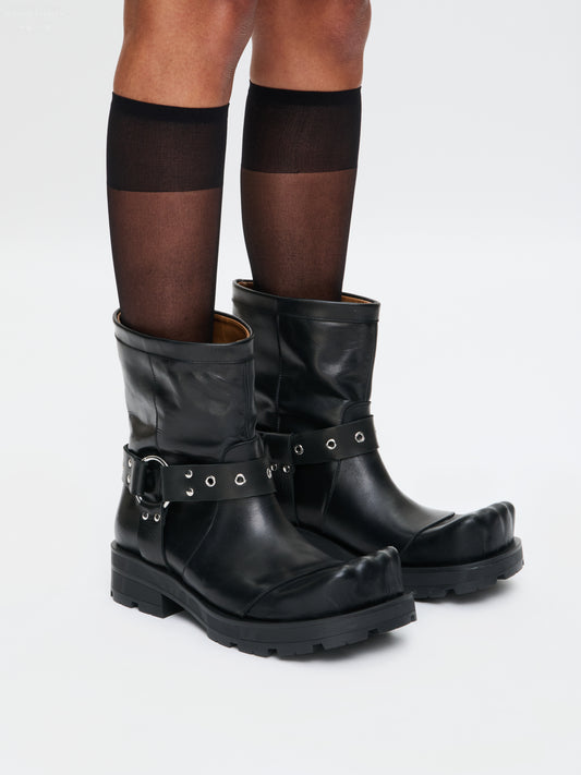 RIDER BOOT MOGGIES in BLACK