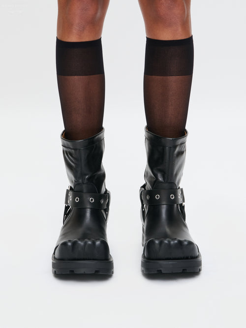 RIDER BOOT MOGGIES in BLACK | Charles Jeffrey Loverboy