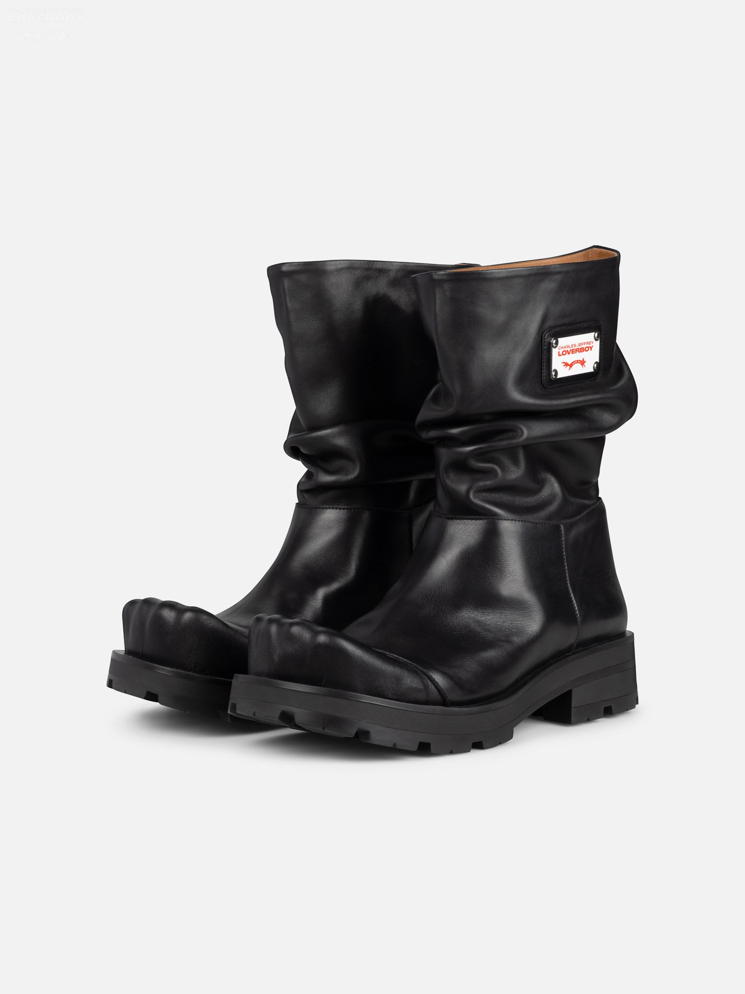 SLOUCH BOOT MOGGIES in BLACK