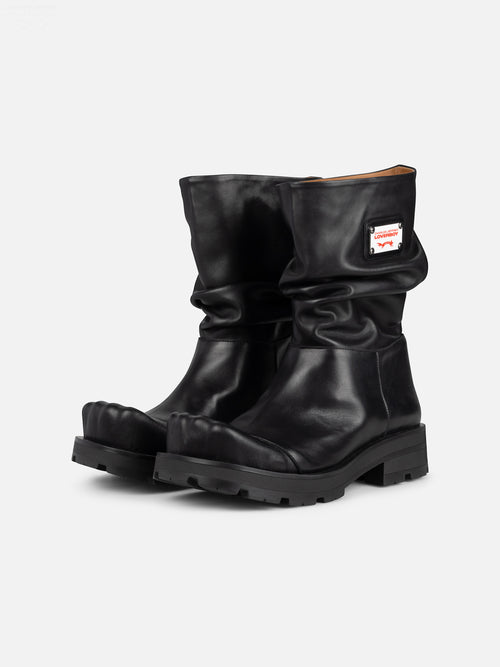 SLOUCH BOOT MOGGIES in BLACK