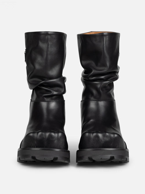 SLOUCH BOOT MOGGIES in BLACK