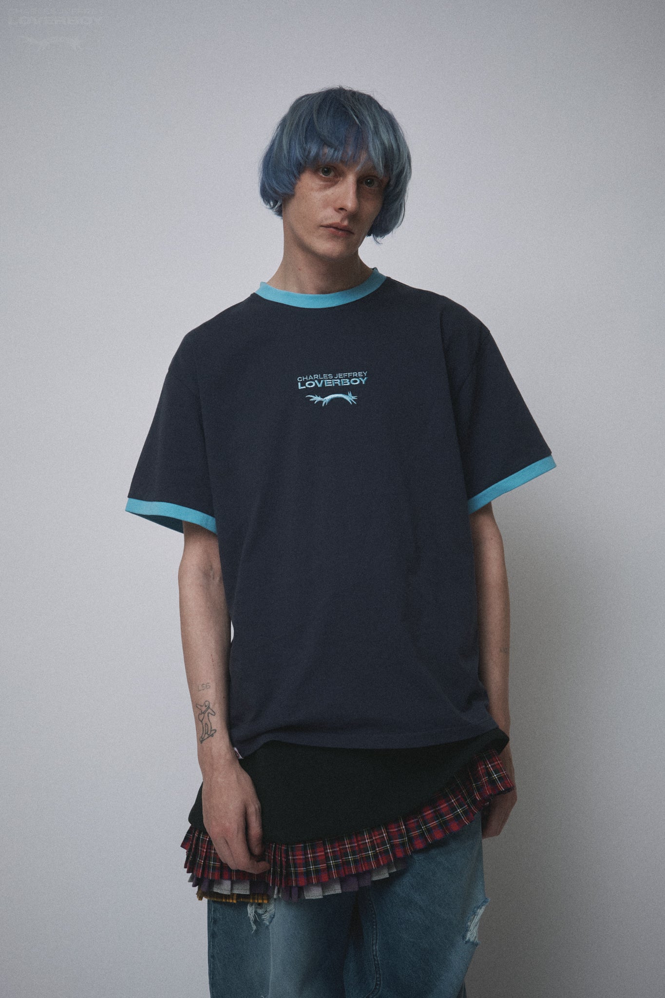LOGO TEE in BLUE TEAL
