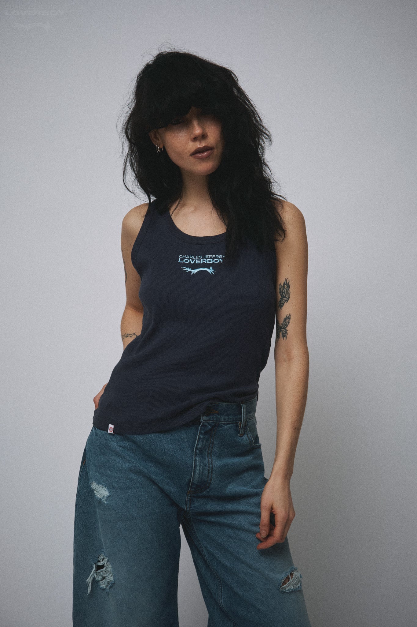LOGO TANK TOP in BLUE TEAL