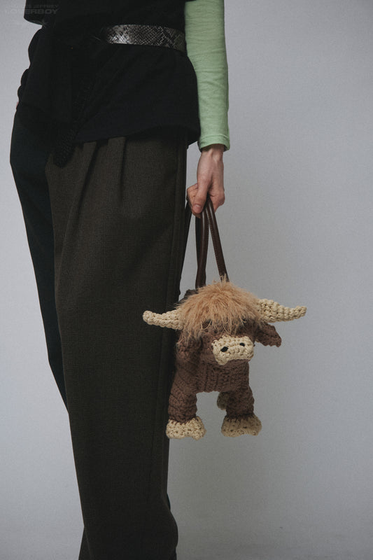 CURSED HIGHLAND COW BAG in BROWN