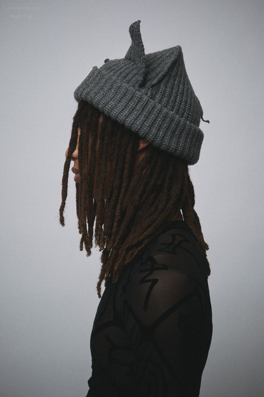 CHUNKY EARS BEANIE EXCLUSIVE in GREY