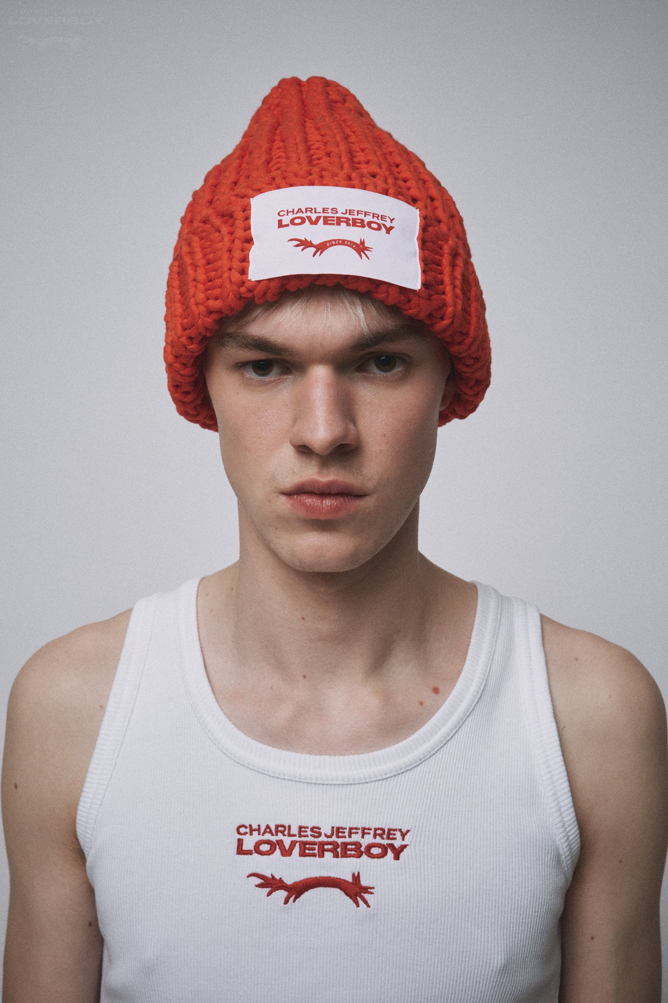 CHUBBY BEANIE in RED