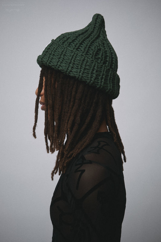 CHUBBY BEANIE in GREEN