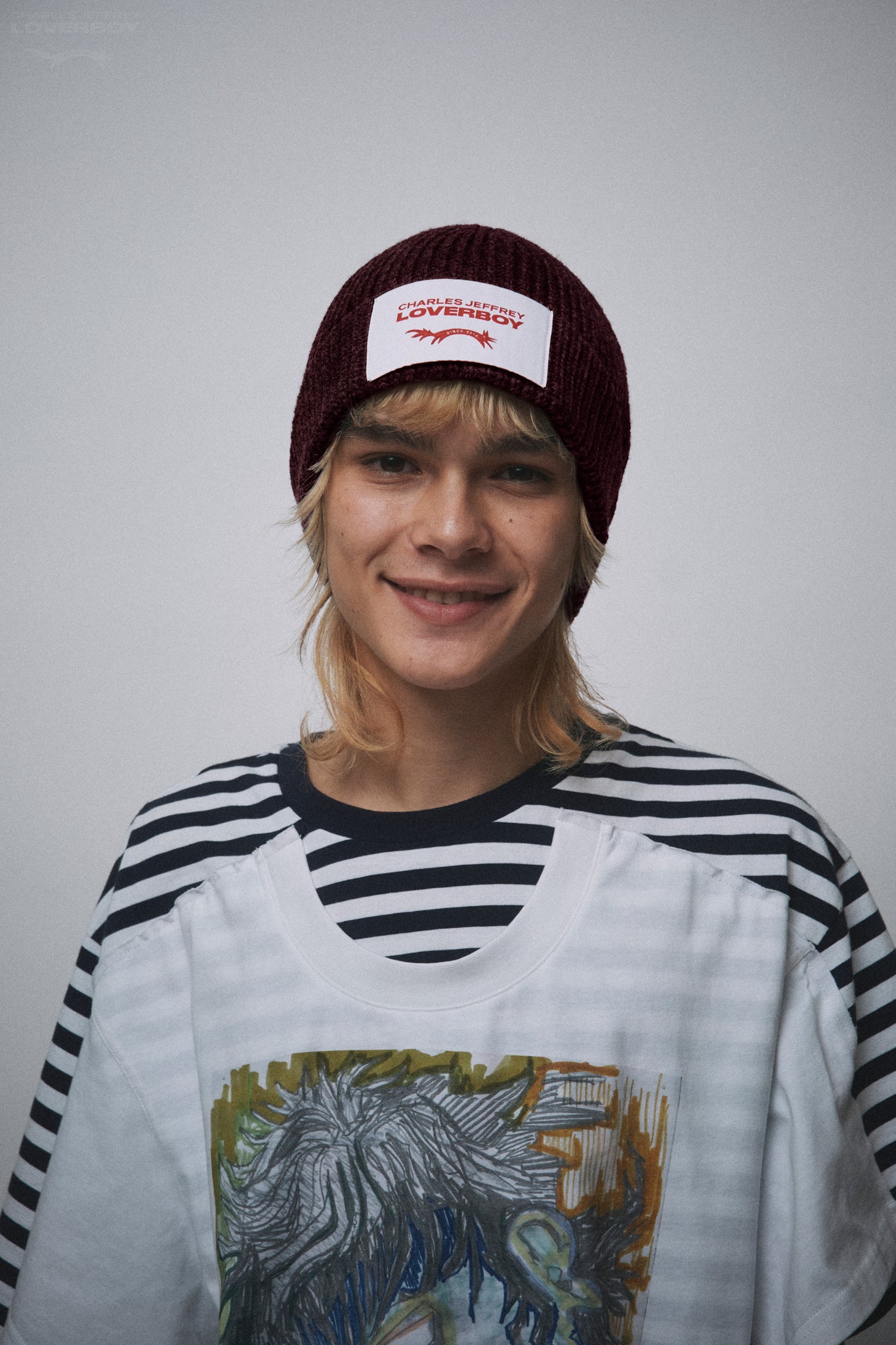CHUNKY RIB BEANIE EXCLUSIVE in BURGUNDY