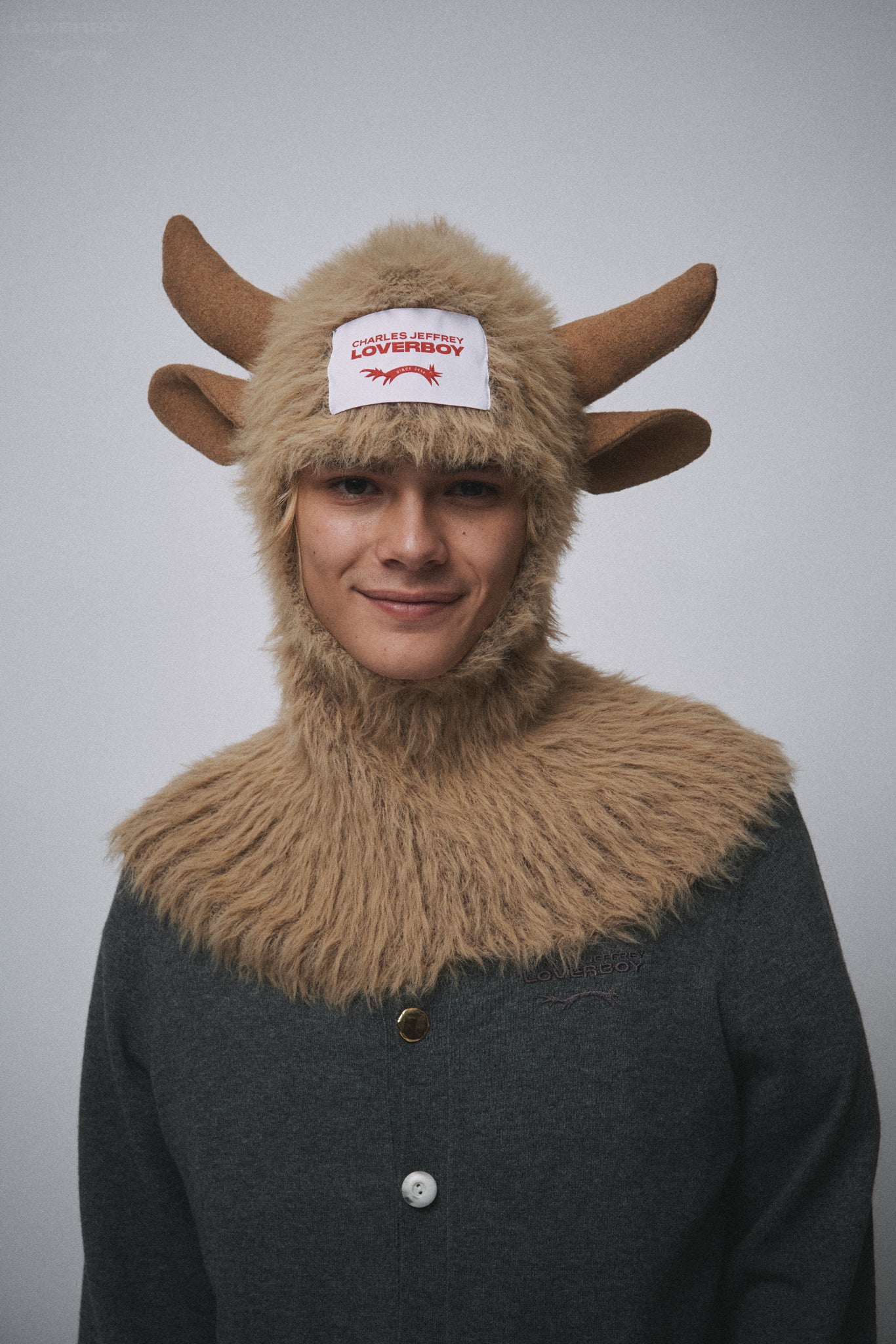 HIGHLAND COW BALACLAVA in BROWN