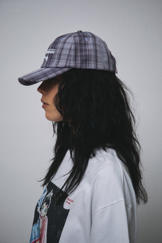 LOGO CAP in PURPLE TARTAN