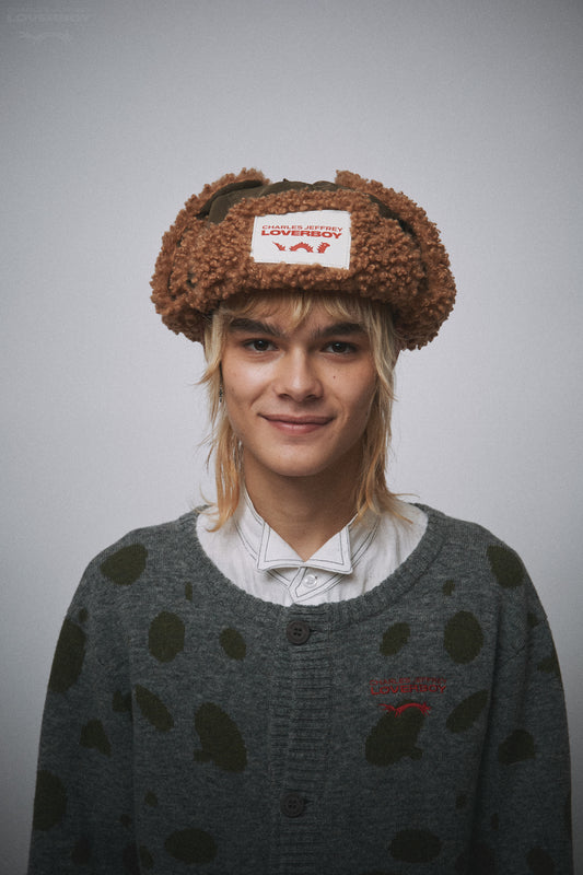 TRAPPER HAT in KHAKI BROWN