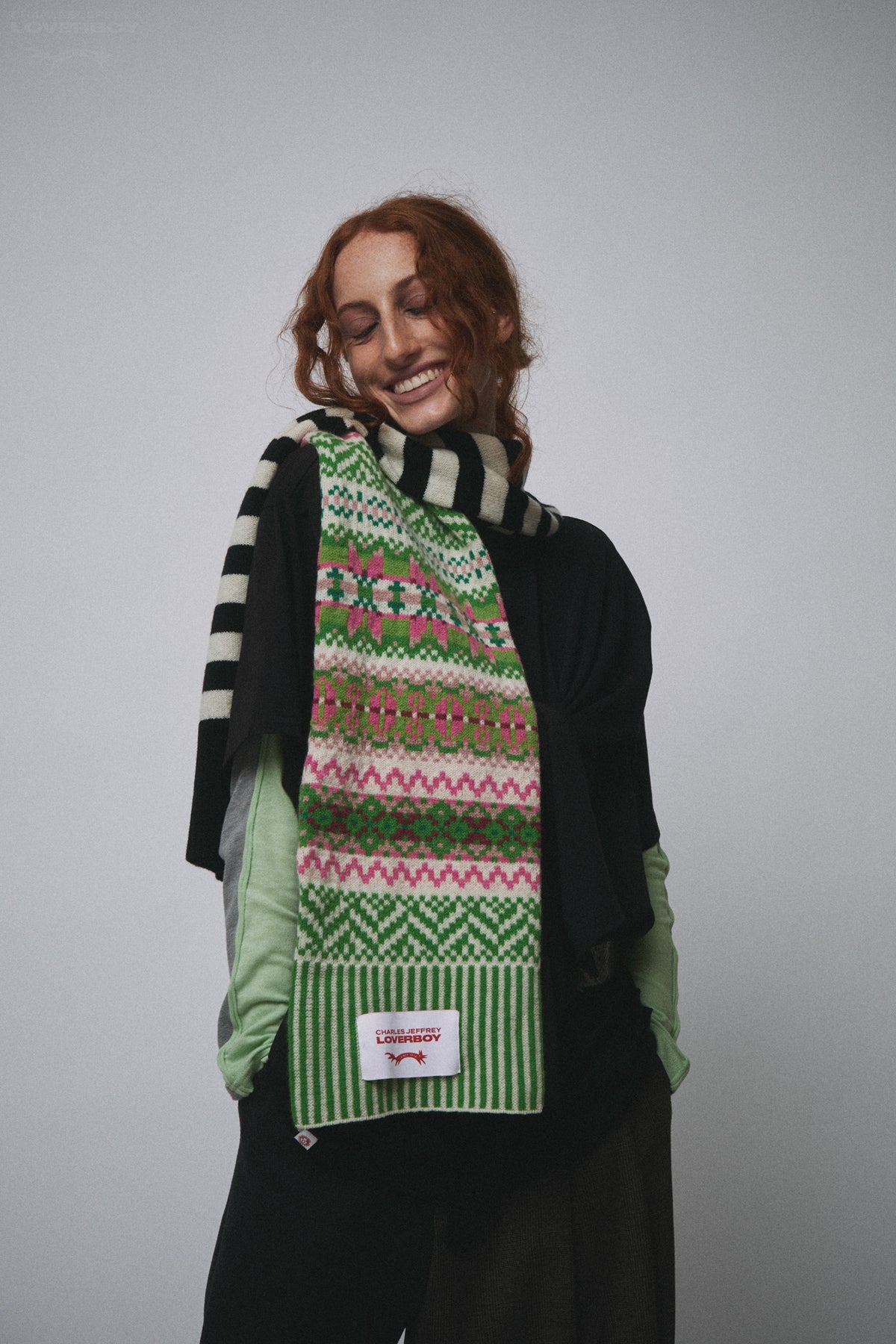 FAIRISLE SCOTTS SCARF in MULTICOLOUR