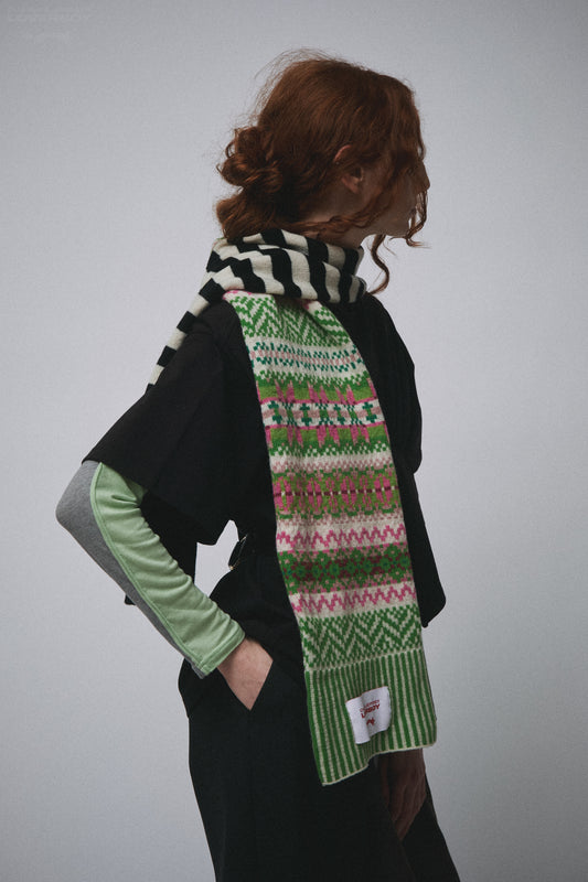 FAIRISLE SCOTTS SCARF in MULTICOLOUR