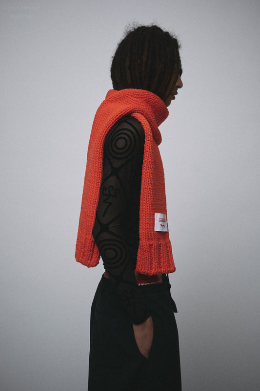 CHUBBY SCARF in RED