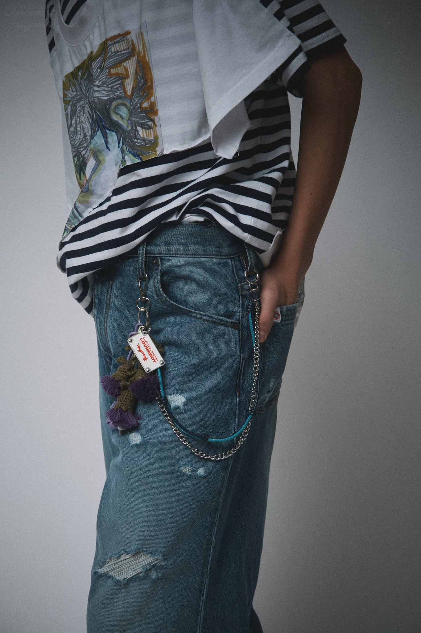 CHARACTER CROCHET BAG CHARM in THISTLE