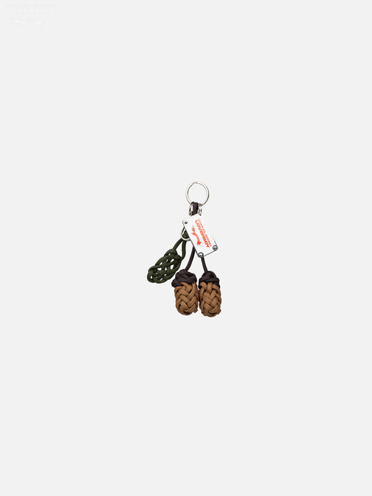 KNOTTED KEYCHAIN in ACORN