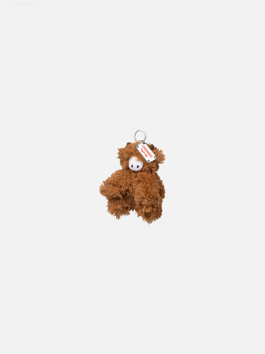 CURSED HIGHLAND COW PLUSH KEYCHAIN in BROWN