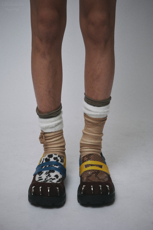 MOCCASIN MOGGIES WITH CLAWS in MULTICOLOUR