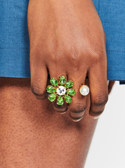 CRAZY DAIZY PEARL RING | Charles Jeffrey Loverboy