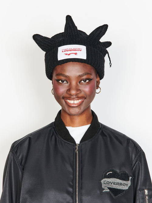 CHUNKY BERSERKER BEANIE in BLACK