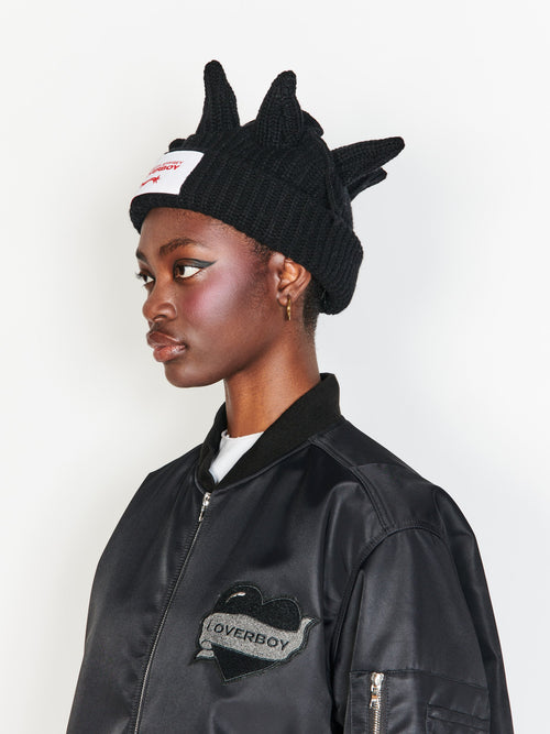 CHUNKY BERSERKER BEANIE in BLACK