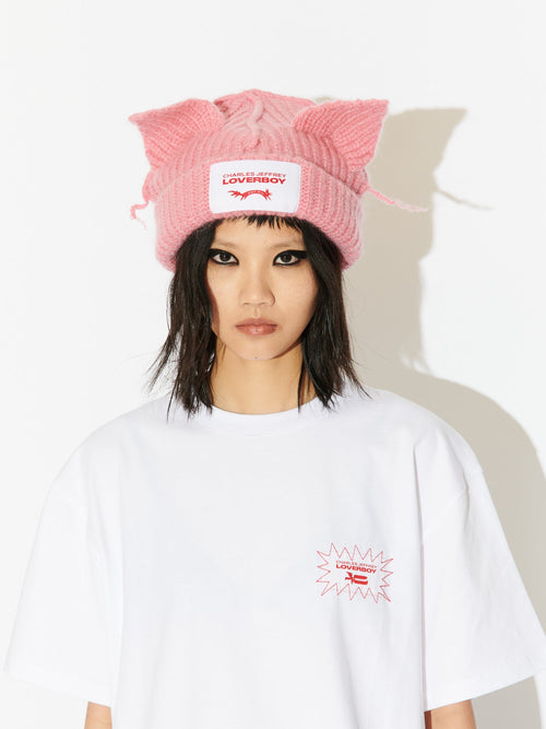 CHUNKY EARS BEANIE EXCLUSIVE in PINK