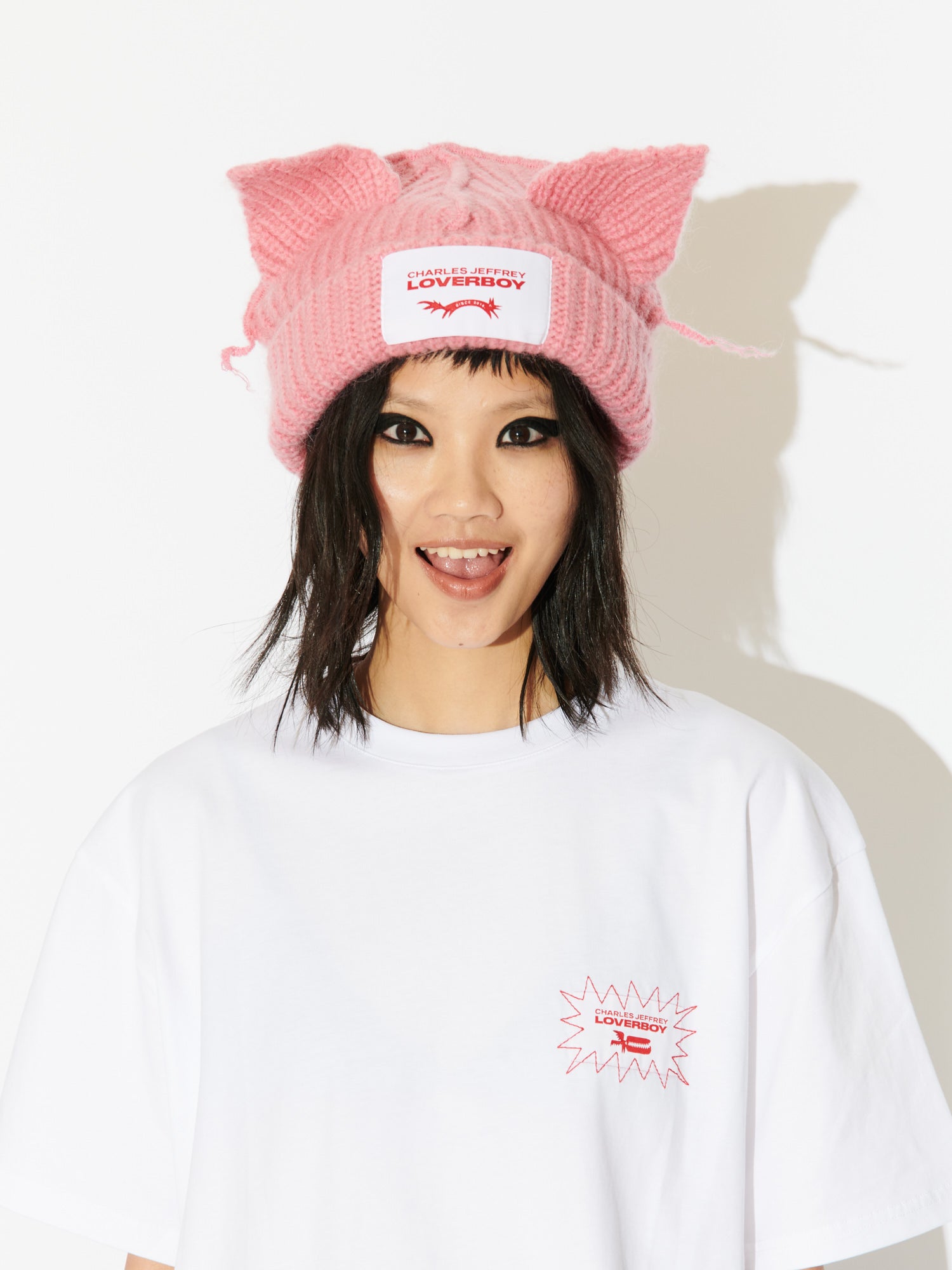 Charles Jeffery LOVERBOY Chunky Ears Beanie 安全ピン - 帽子