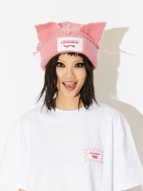 CHUNKY EARS BEANIE EXCLUSIVE in PINK