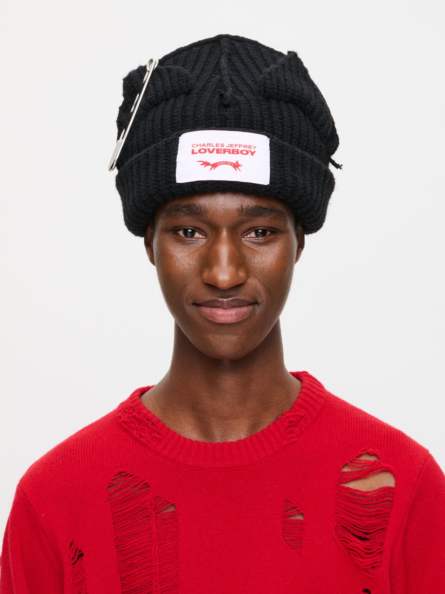 CHUNKY PUNK EARS BEANIE EXCLUSIVE in BLACK