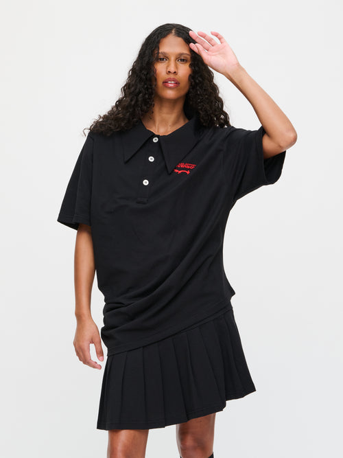 TOPSY TURVY JERSEY DRESS in BLACK | Charles Jeffrey Loverboy