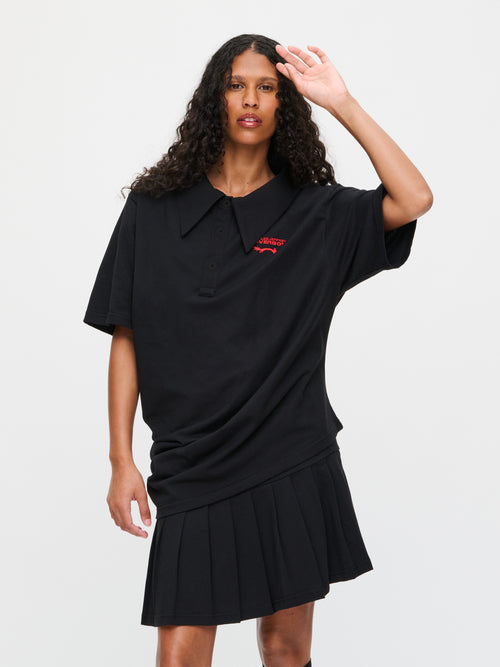 TOPSY TURVY JERSEY DRESS in BLACK | Charles Jeffrey Loverboy