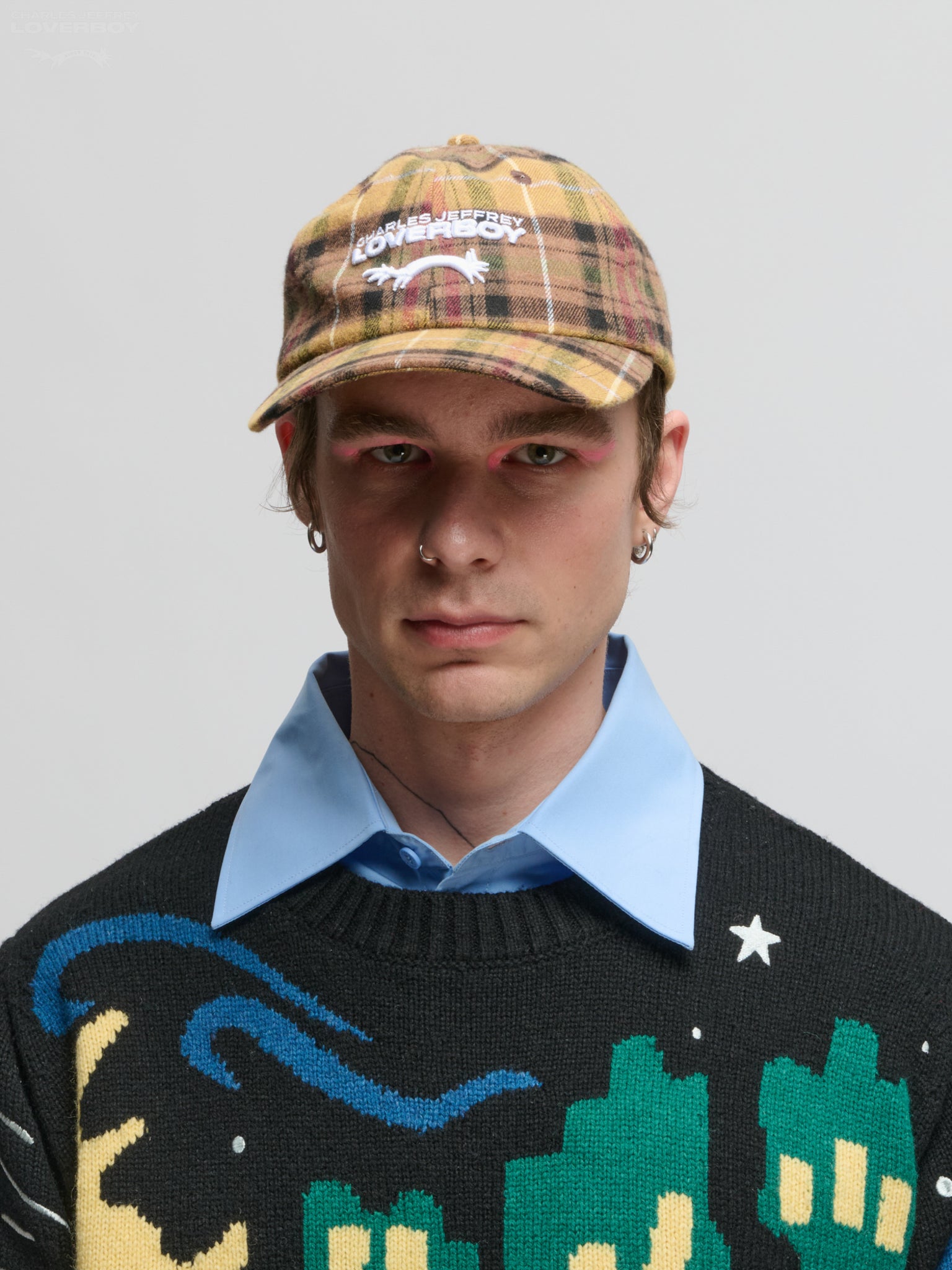 LOGO CAP in YELLOW TARTAN