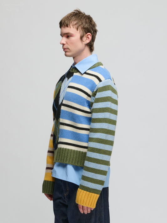 COLLAGE SWEATER in MULTICOLOUR