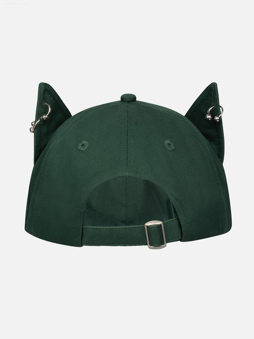 PIERCED EARS CAP EXCLUSIVE in FOREST GREEN