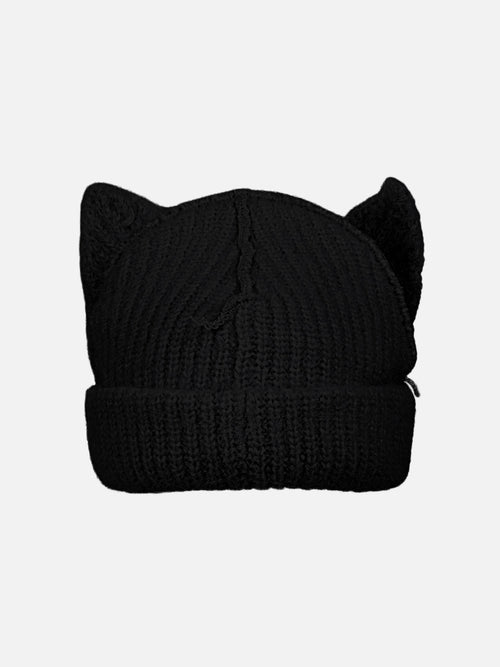 ALPACA CHUNKY EARS BEANIE EXCLUSIVE in BLACK | Charles Jeffrey Loverboy