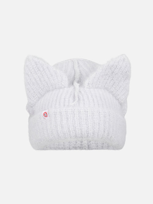 ALPACA CHUNKY EARS BEANIE EXCLUSIVE in GREY | Charles Jeffrey Loverboy