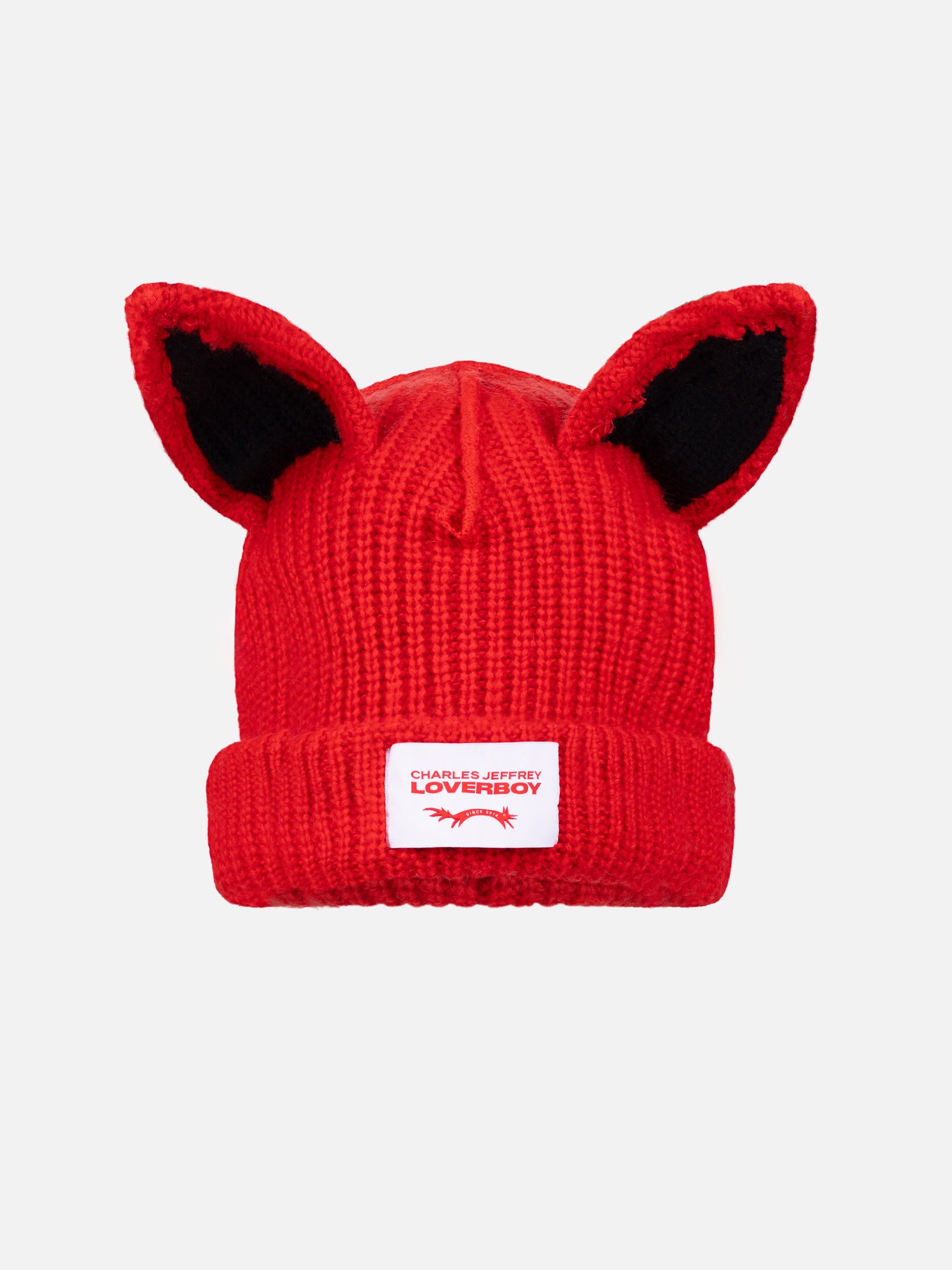 CHARLES JEFFREY LOVERBOY PUNK EARS ビーニー Charles Jeffrey LOVERBOY Black Chunky Punk Ears Beanie