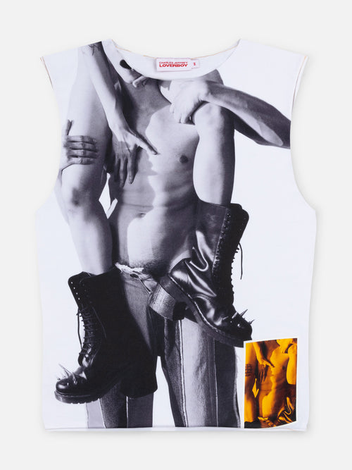GRAPHIC TANK TOP in WHITE