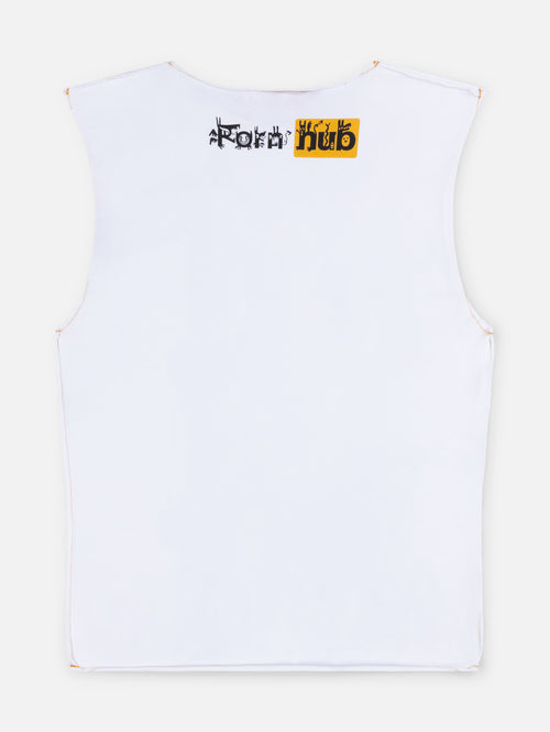 GRAPHIC TANK TOP in WHITE