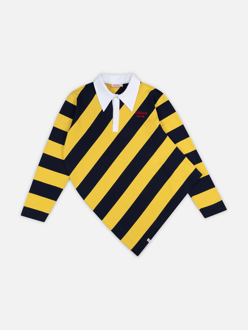TOPSY TURVY POLO in YELLOW NAVY