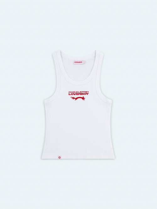 LOGO TANK TOP in WHITE