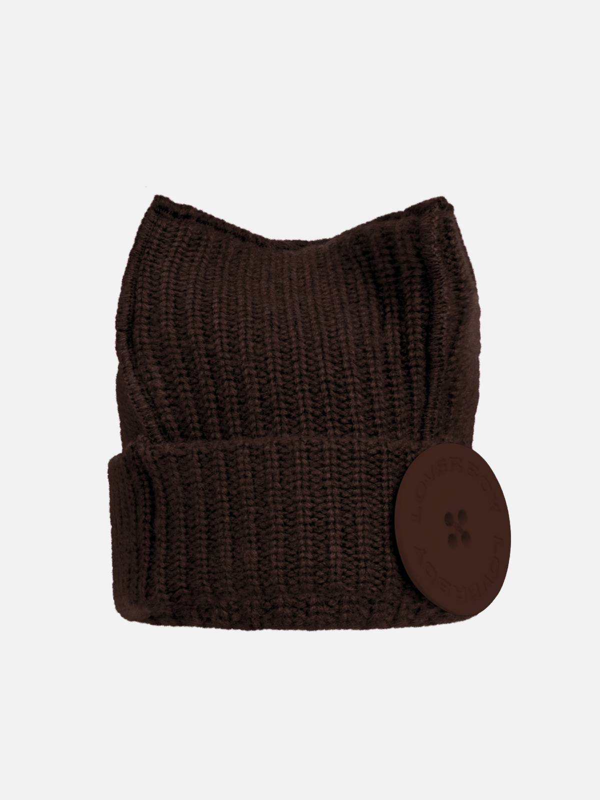 BOX BEANIE in BROWN